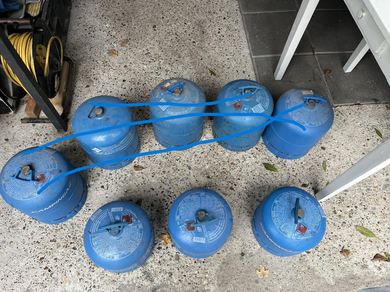Campingaz gasfles 904 en 907 Leeg