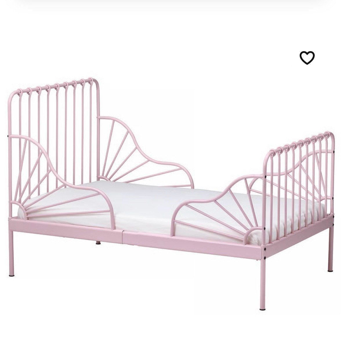 Meegroei bed ikea roze