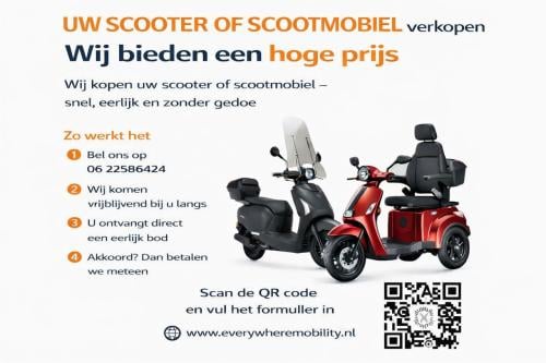🛵 Scooter of scootmobiel verkopen? Wij kopen ’m direct in!