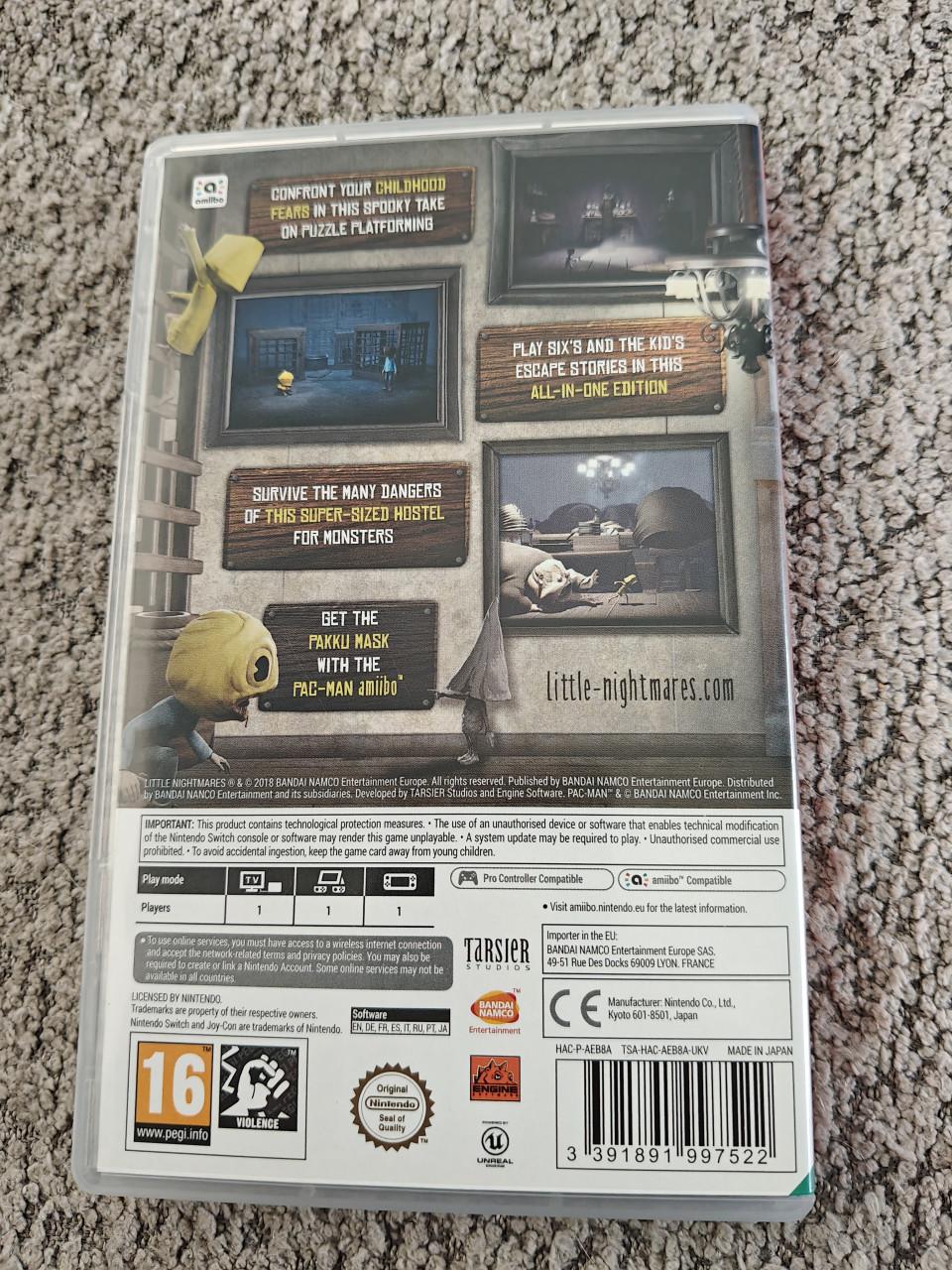 Nintendo Switch spel little nightmares coll.