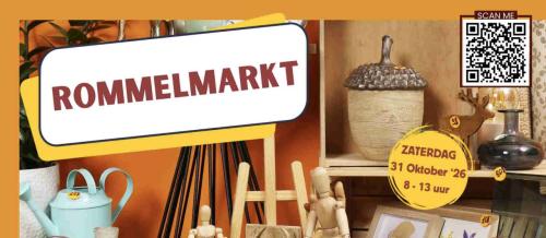 Morgen, Zaterdag 31 oktober Rommelmarkt in Den Dullaert in Hulst