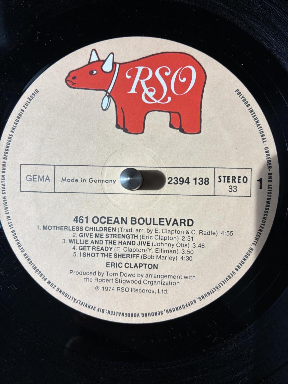 Eric Clapton 461 Ocean boulevard LP