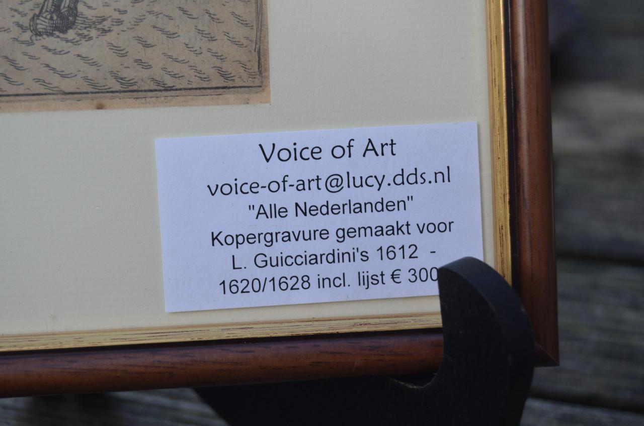 Ets/kopergravure Rede van Vlissingen L. Guicciardini ca 1620