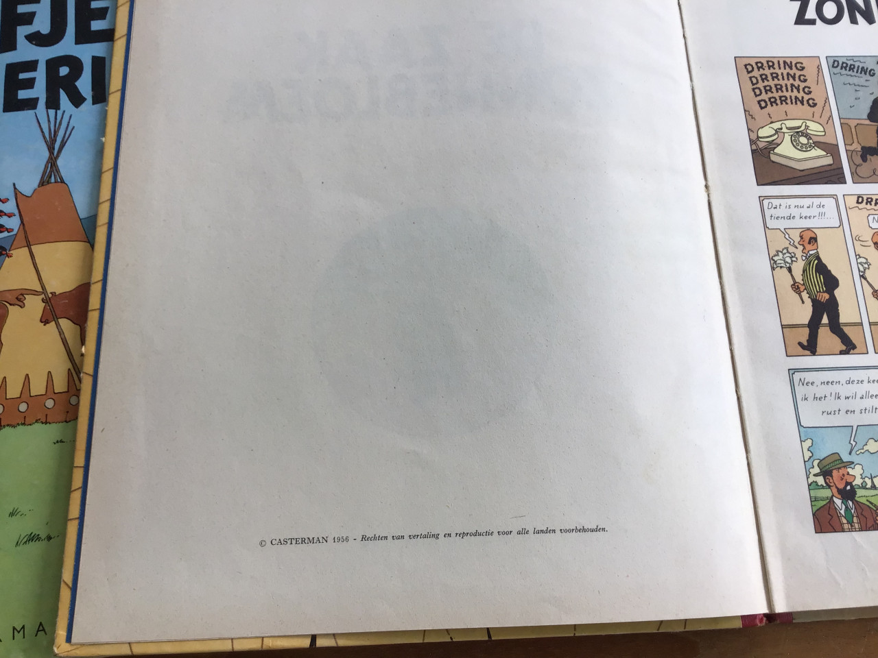 2 Kuifje boeken uit 1947 en 1956