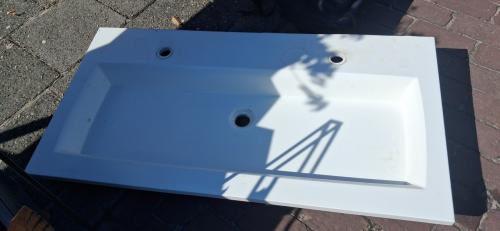 Badkamer wastafel voor 2 kranen