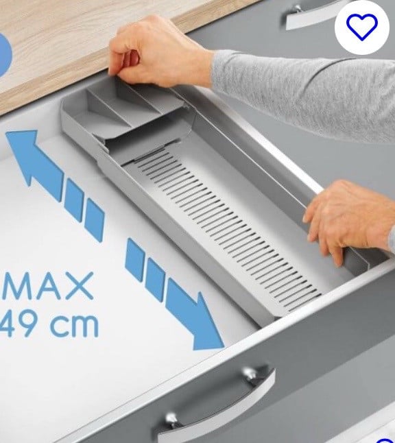 Metaltex - Verstelbare bestekbak