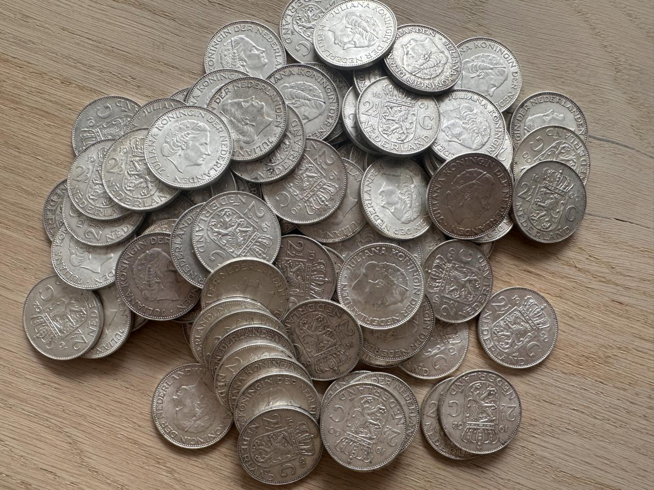 1kg netto zilveren munten (guldens, rijksdaalders of gemixt)