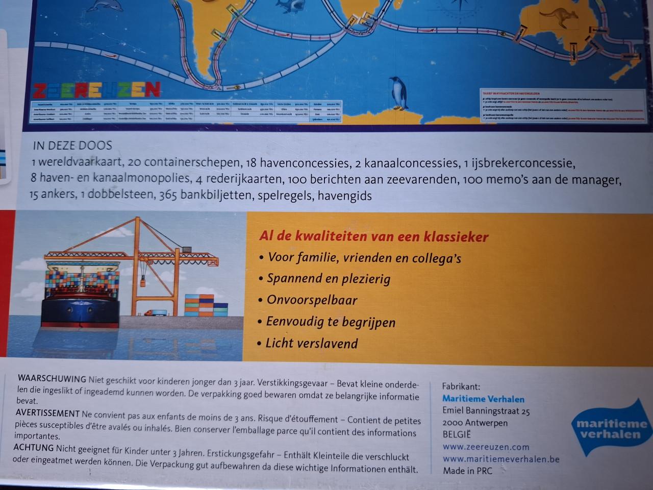 ZEEREUZEN Het wereldspel over schepen en havens