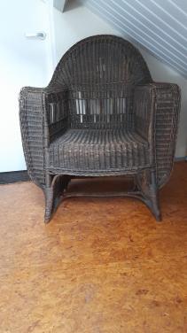 Grote rotan stoel