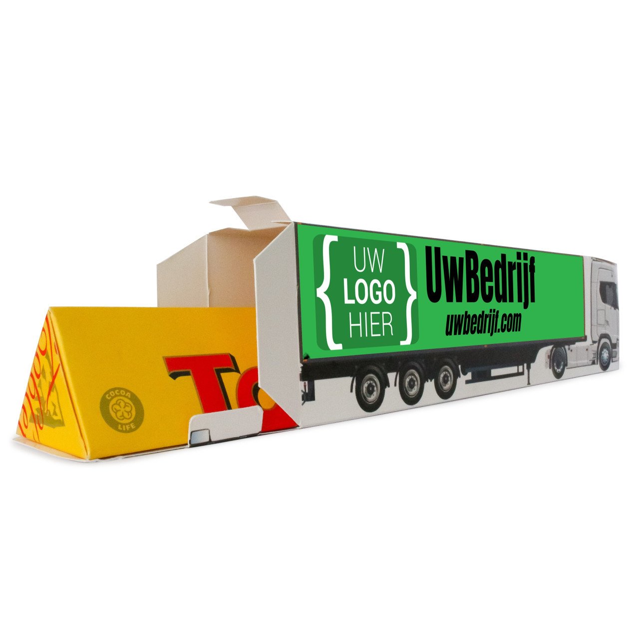 Vrachtwagen Scania cadeau voor de chauffeur en zoon