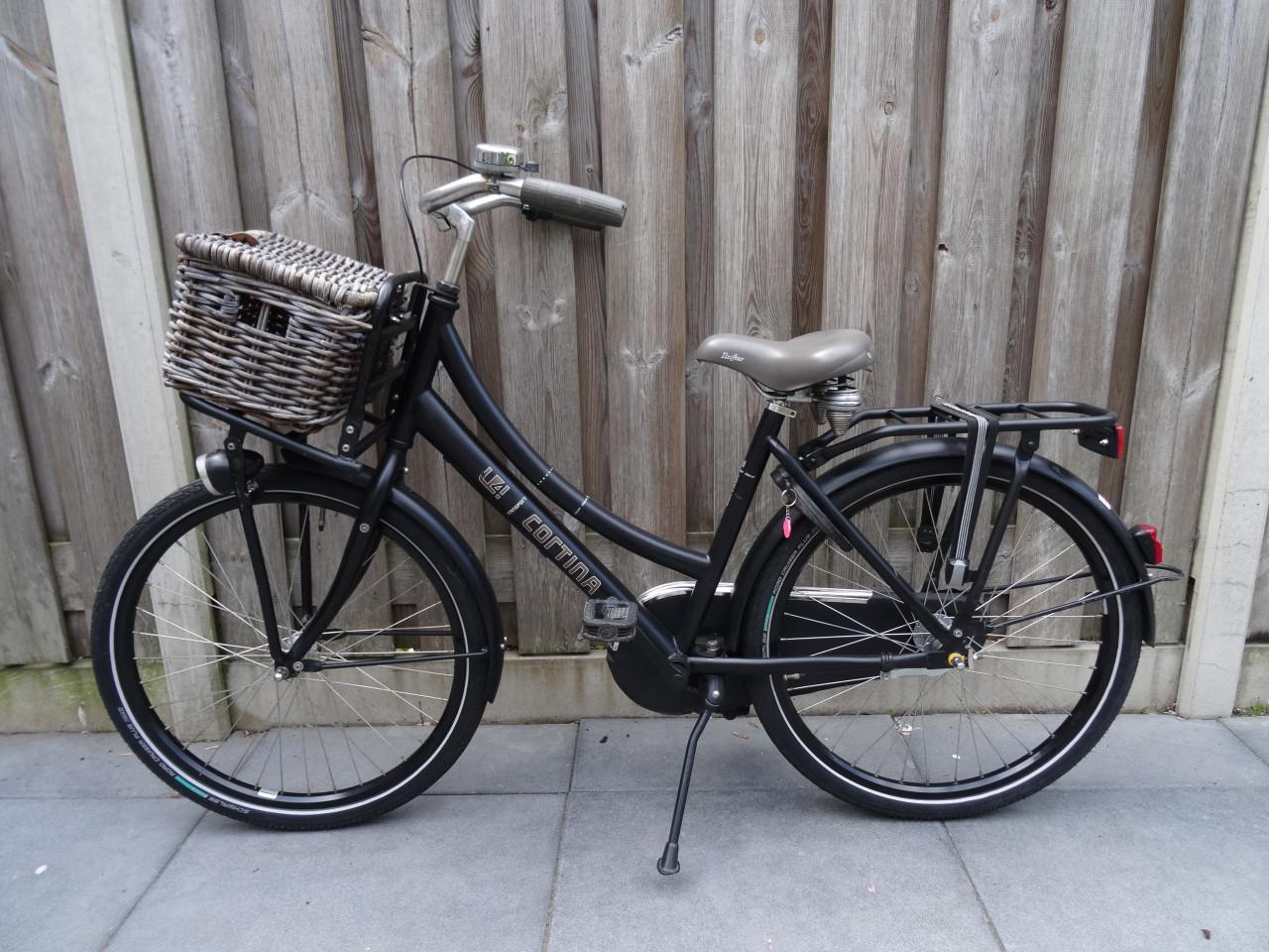 🚲 Cortina U4 Transport Meisjesfiets – 24 inch | Zwart 🖤