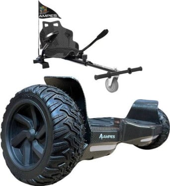 Kart met  Elektrische HOOVER-BOARD met SKELTER