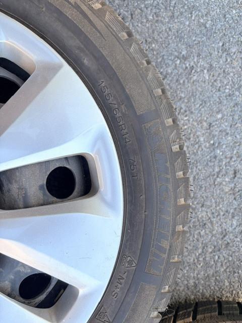 C1/Aygo wielen met winterbanden Michelin Alpin A3