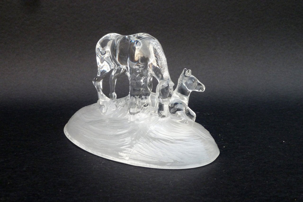 Cristal d' Arques - Kristallen beeldjes Zeedieren en Paarden