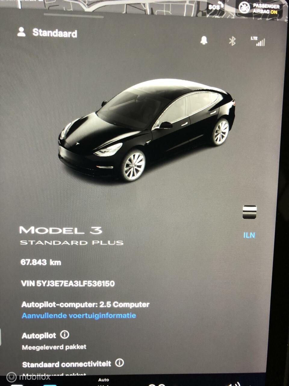 Tesla Model 3 standard rwd plus 60 kwh