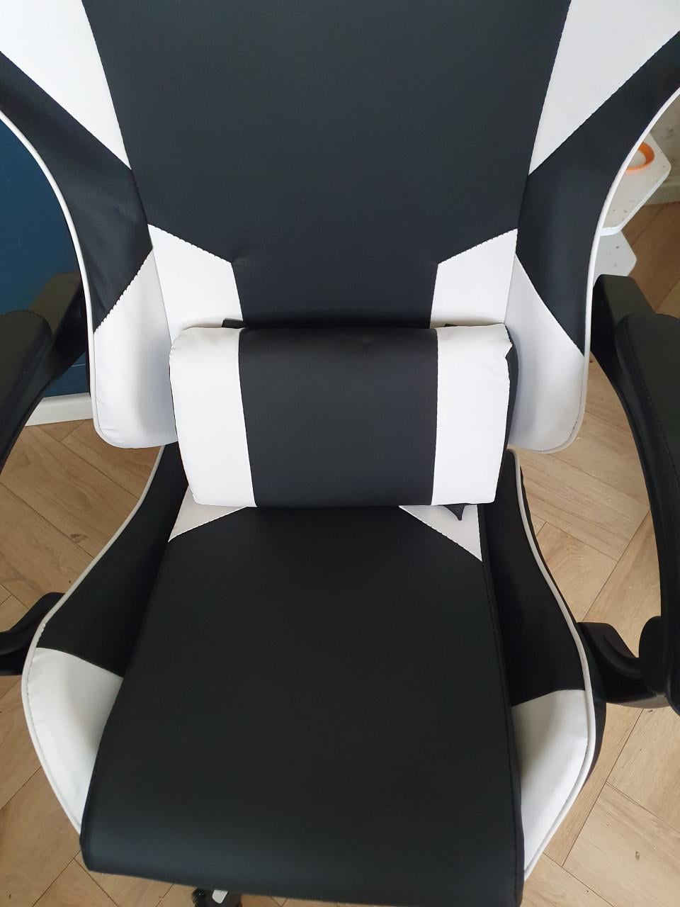 Bayt gamingstoel zwart wit bureaustoel gamer chair