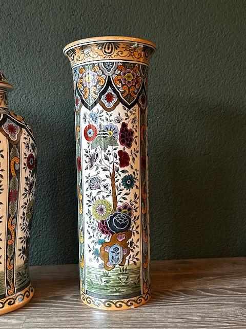 Polychrome vazen Petrus Regout