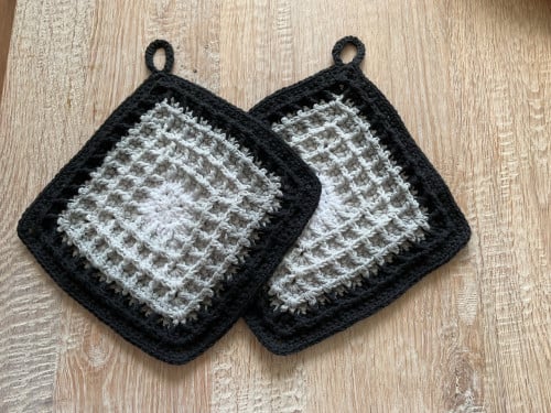 Nieuwe gehaakte pannenlappen