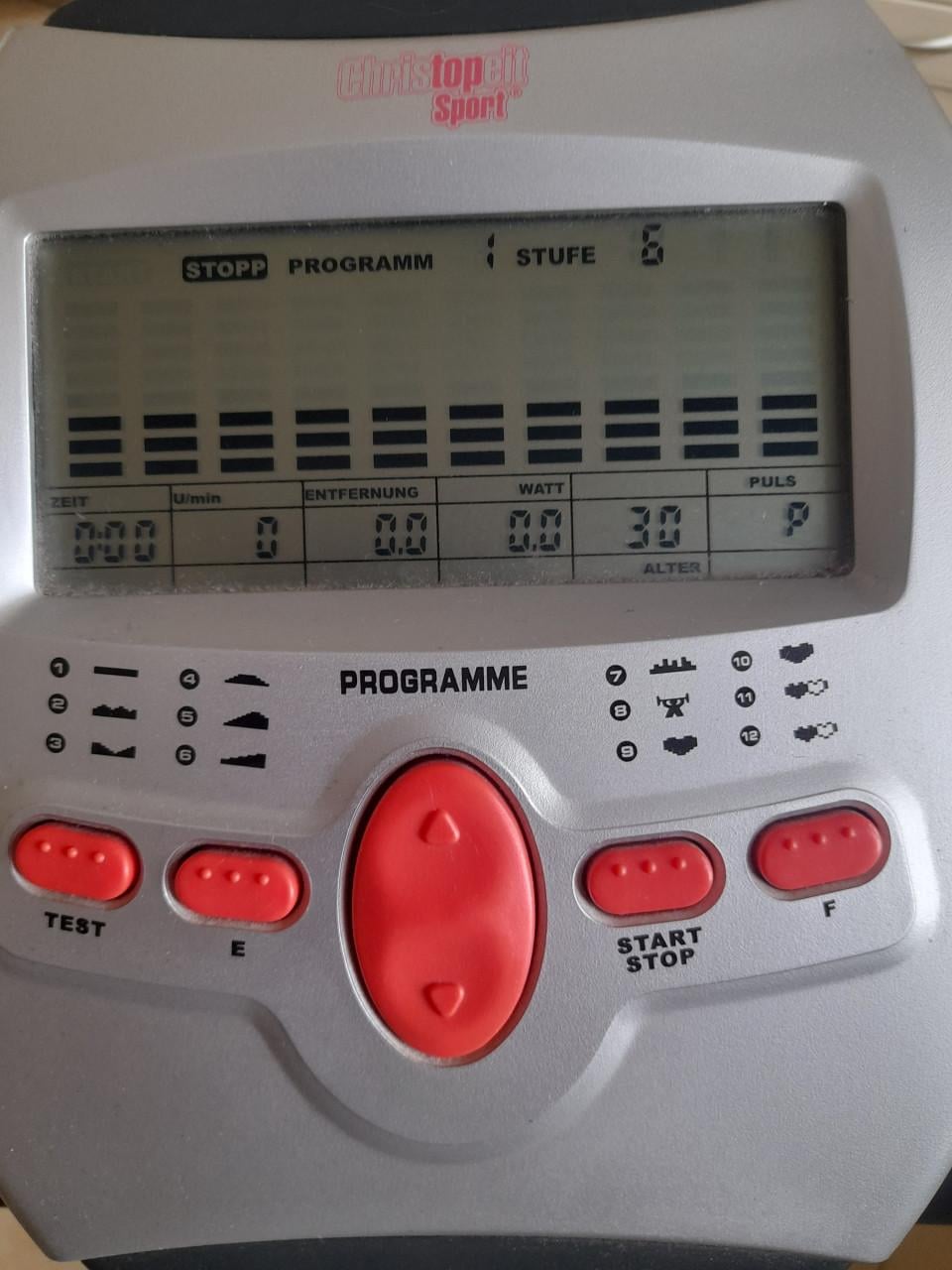 Christopeit hometrainer met programma's (in goede staat)
