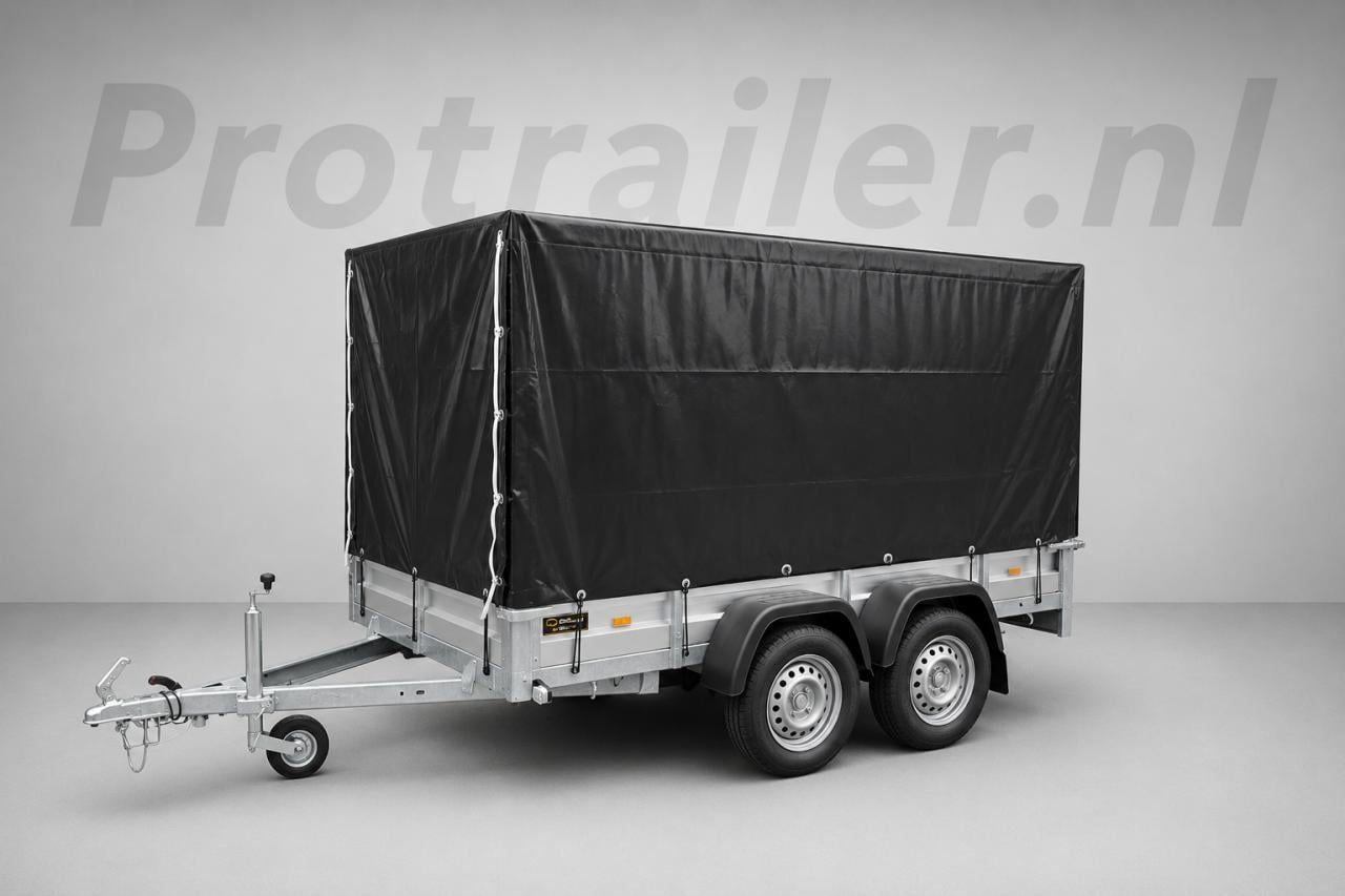 NIEUW! VDM bakwagen 258x130 met huif!
