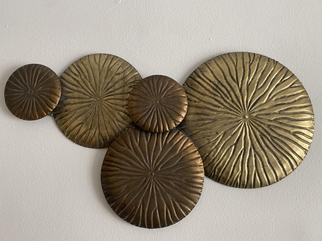 Wanddecoratie koper kleur