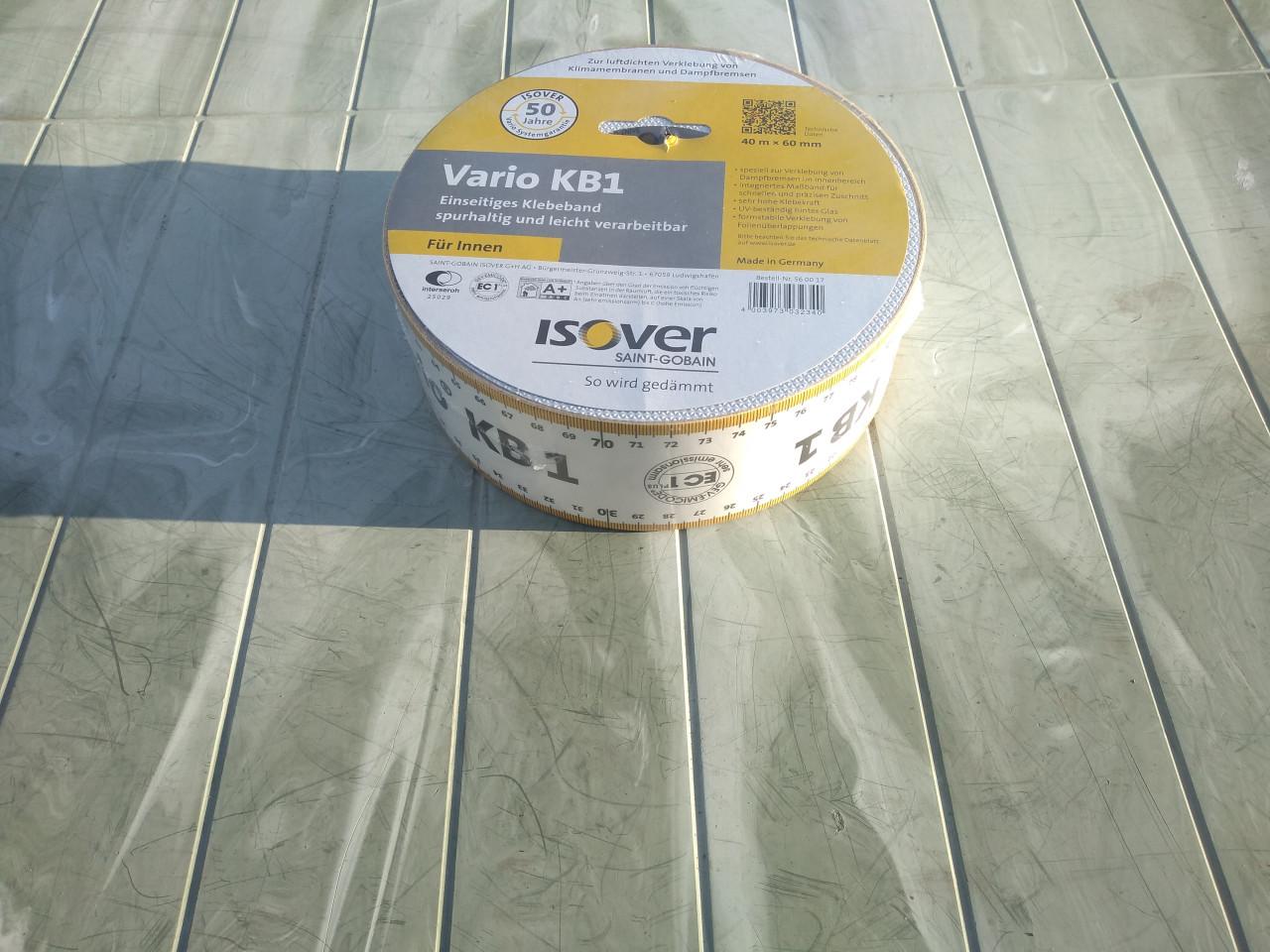 Vario KB1 isolatietape 40 meter x 60 mm(137 Meter )