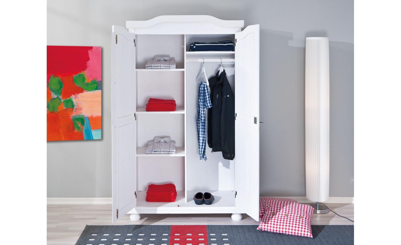 Kinderbed in Wit grenen massief hout 90 x 200 cm. 3 lades