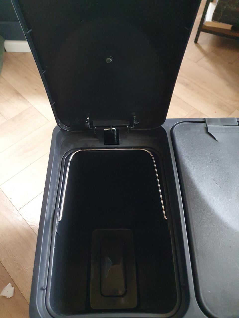 Bayt Prullenbak 60L – 3x20L – 3 Vakken – Zwart – Met beschadigingen