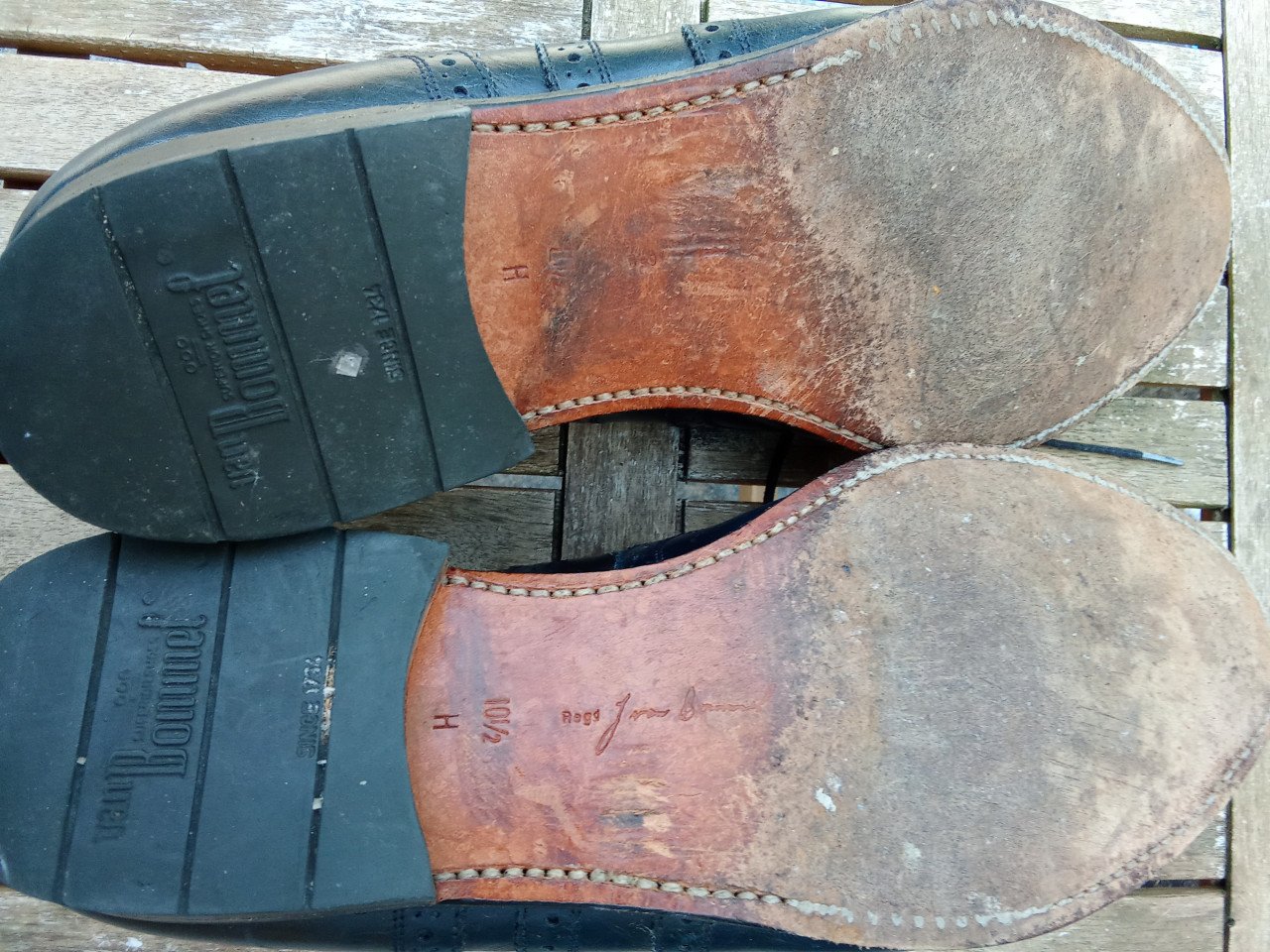 Van Bommel "broque" schoenen in modieus blauw