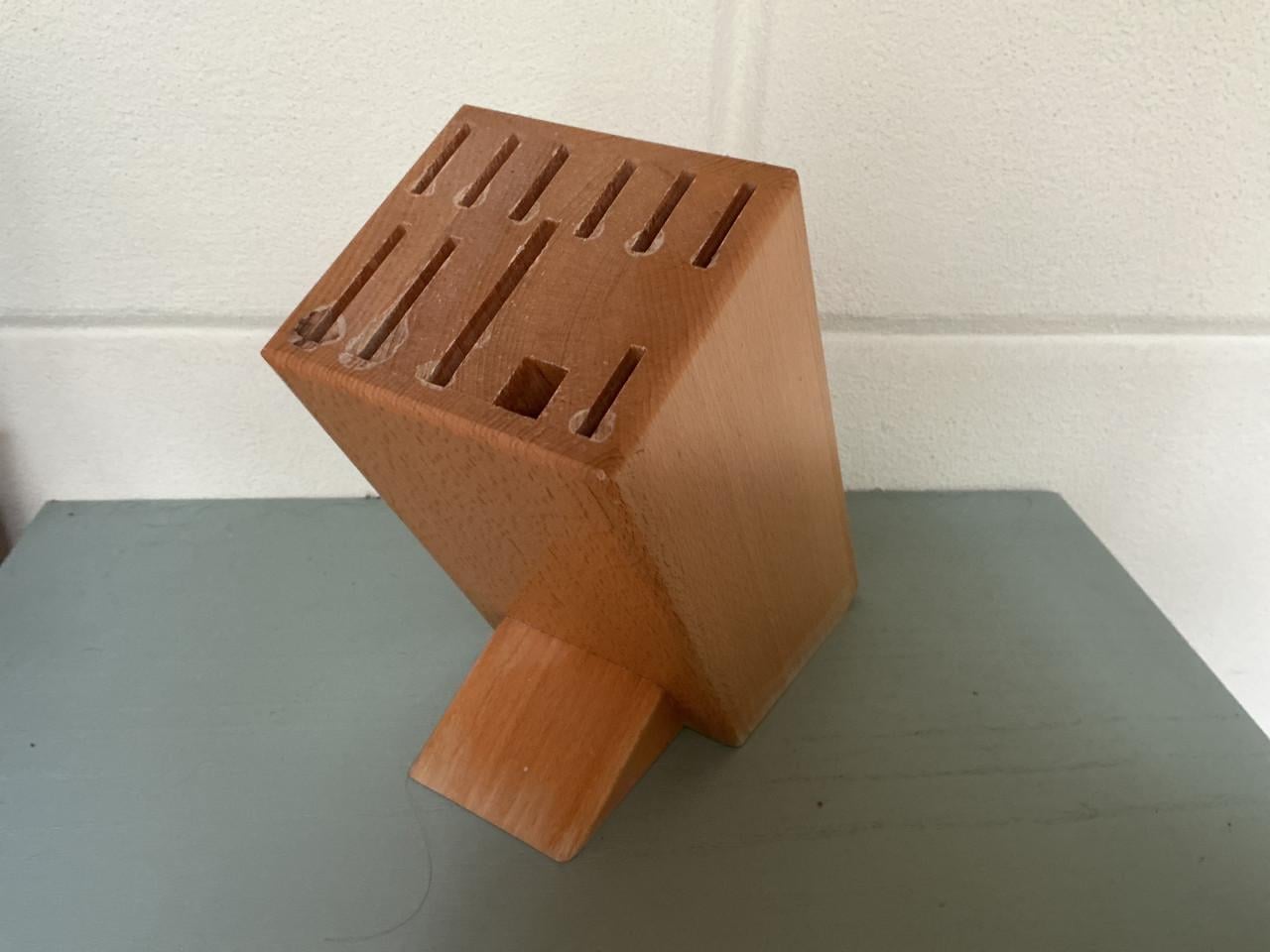 Houten messenblok