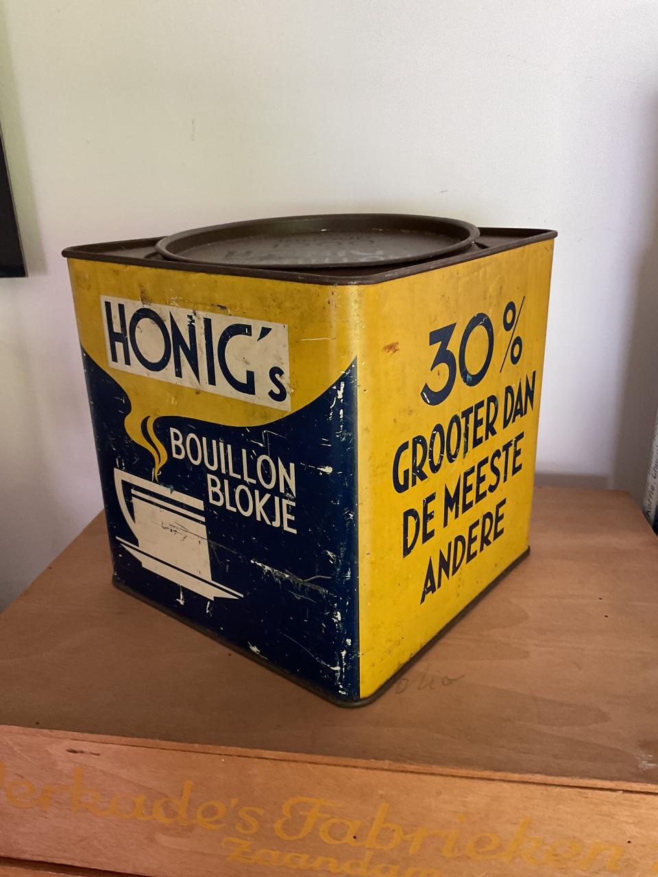 Oud Honig bouillonblokjes blik