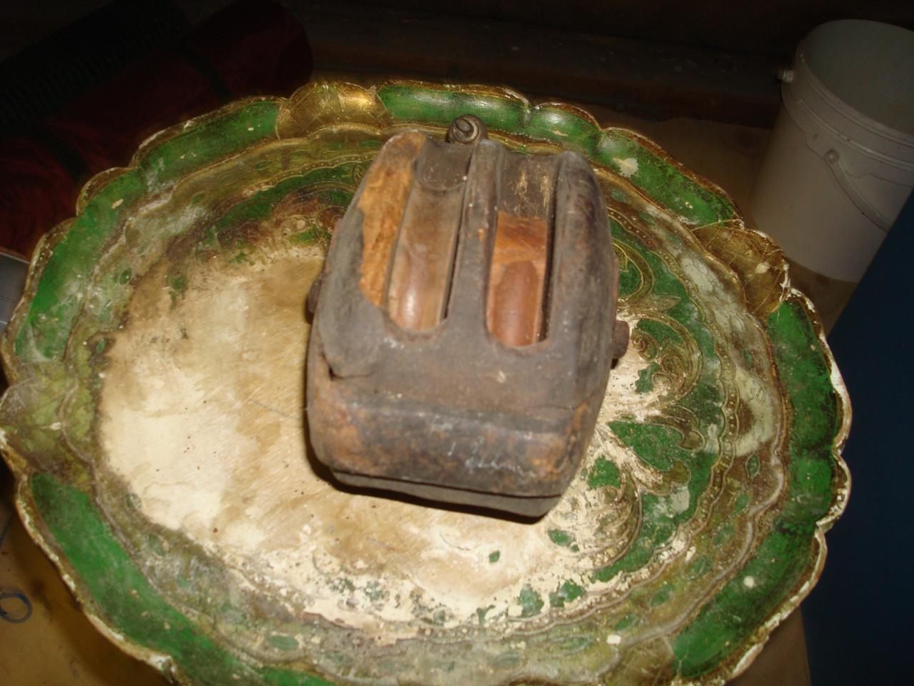 Scheepsantiek dubbel schijfs blok