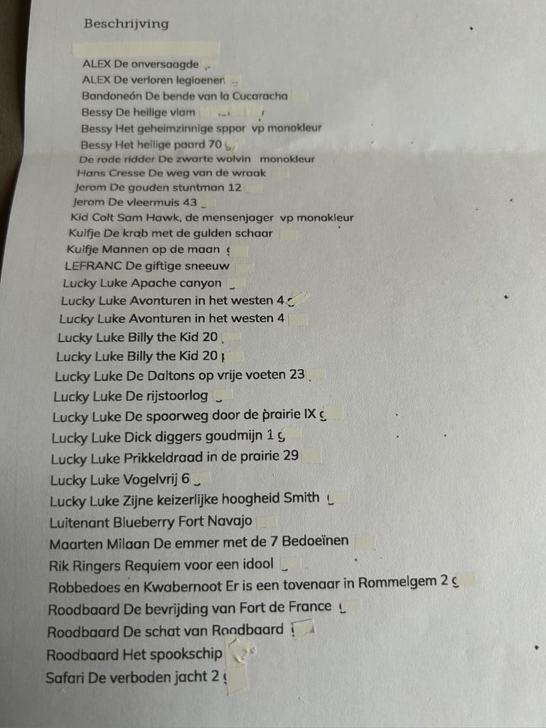 Stripboeken partij 50 stuks diverse
