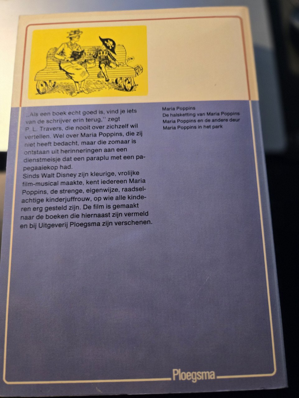 Boek: Maria Poppins in het park 1978 Zeer nette staat
