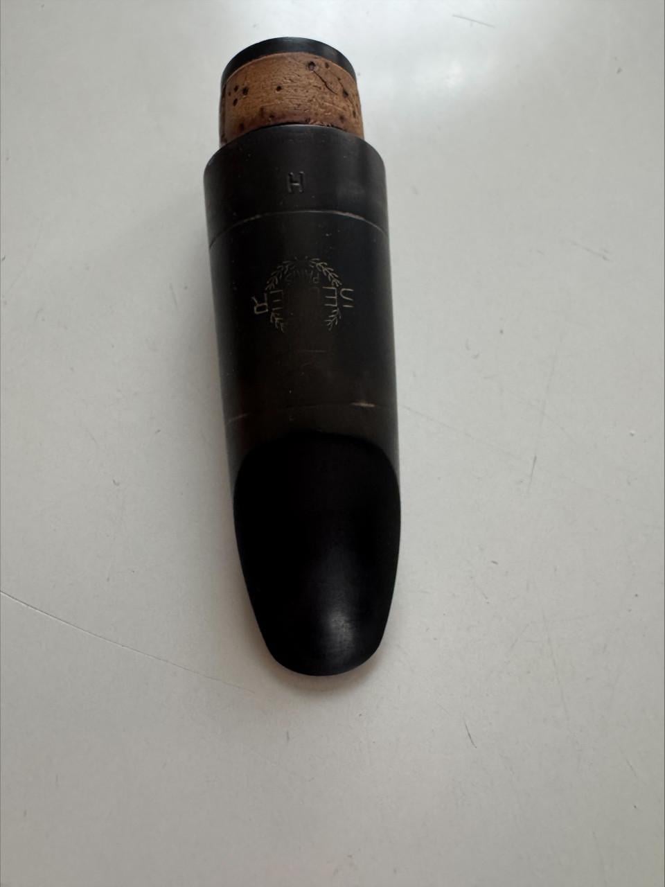 Vintage Henri Selmer Paris ‘H’ Basklarinet Mondstuk (Eboniet)