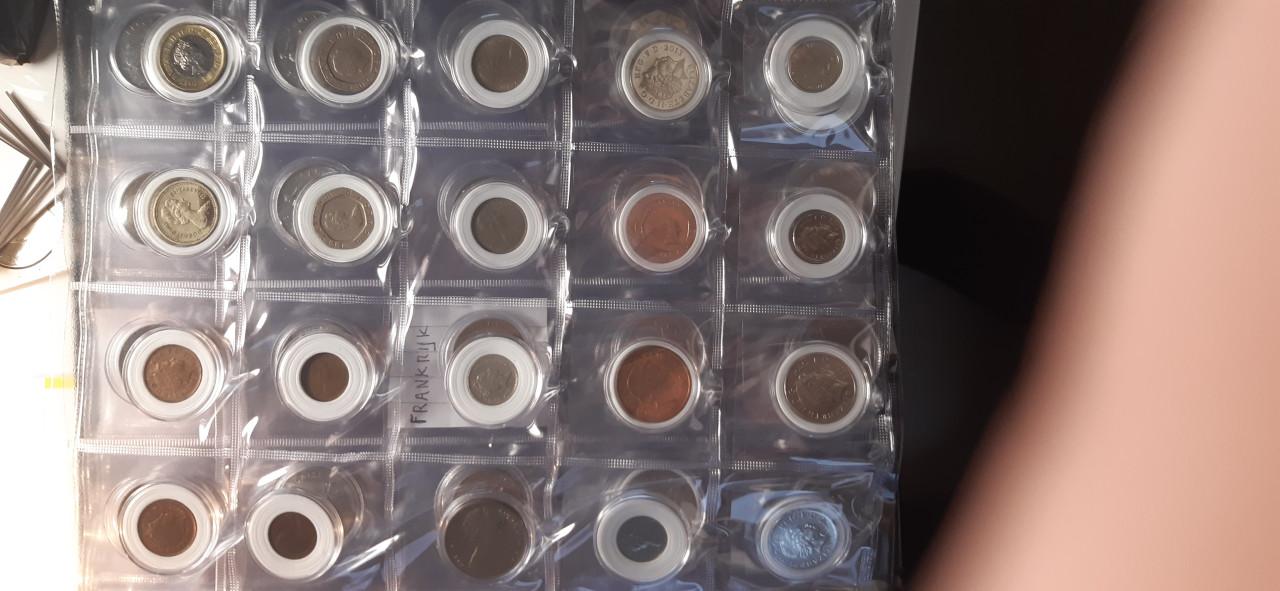 Map met oude munten buitenland