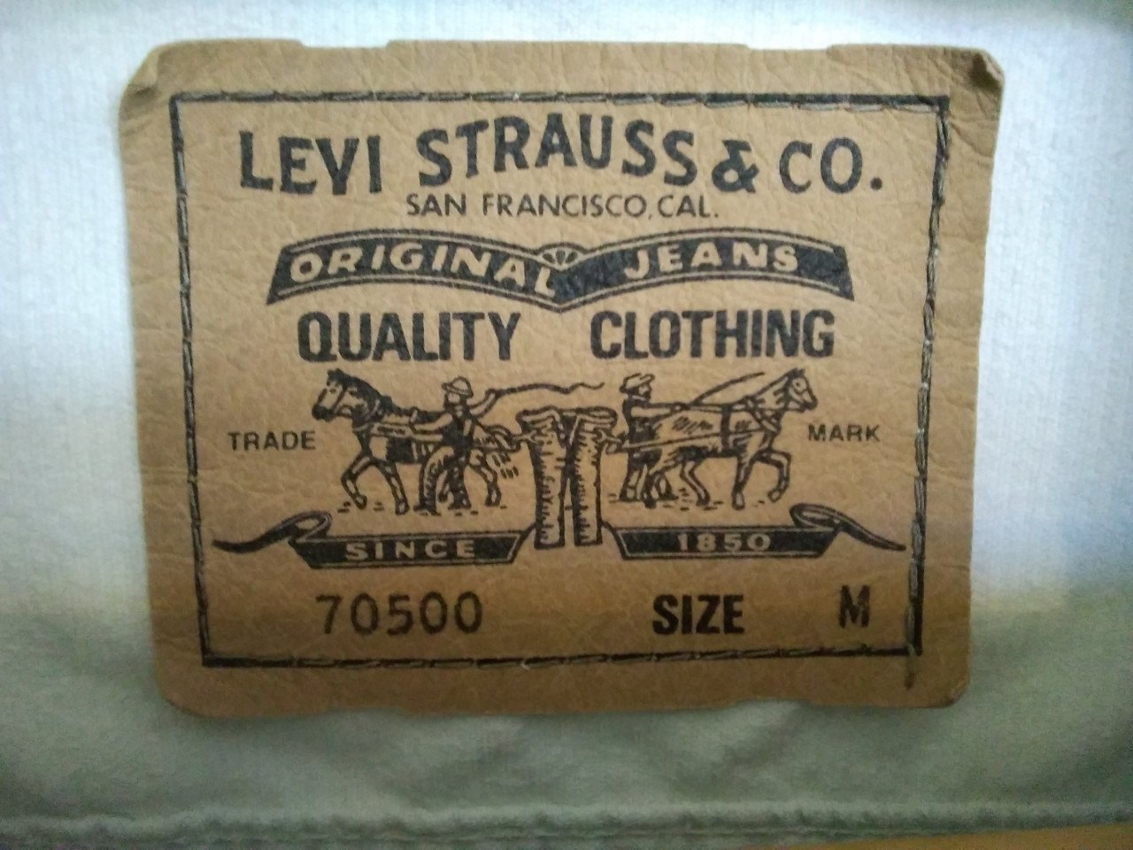 Levi's wit geribd spijkerjasje