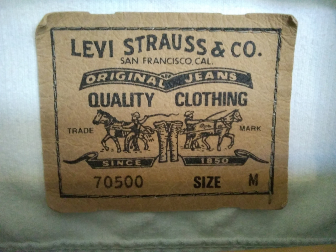 Levi's wit geribd spijkerjasje