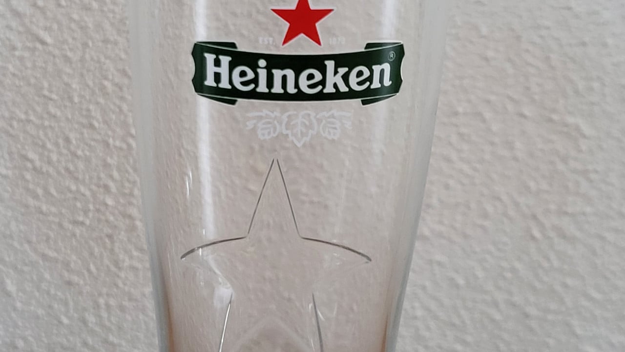 Set van 6 Heineken Star bierglazen 25 cl - NIEUW