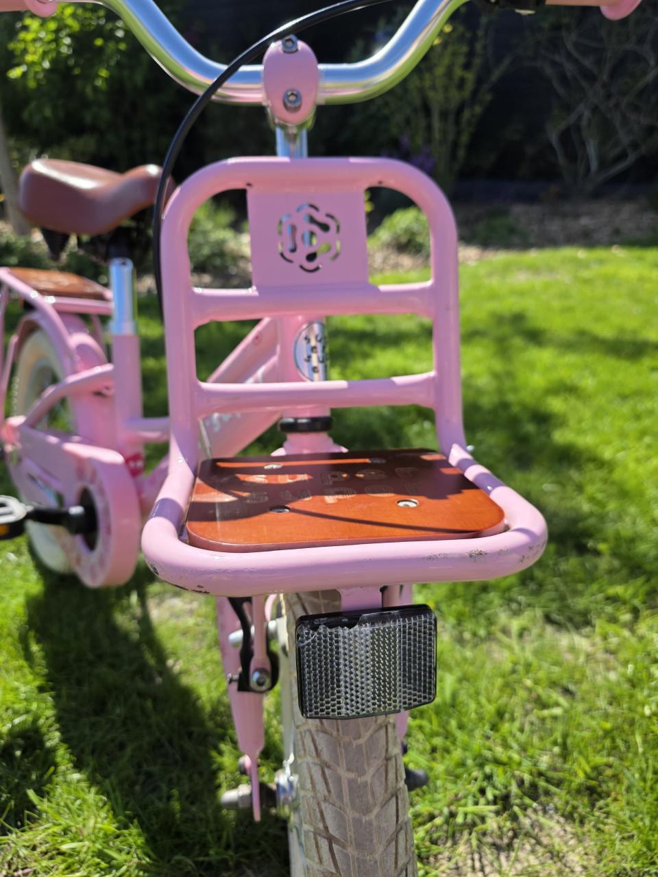 Roze kinderfiets 14 inch