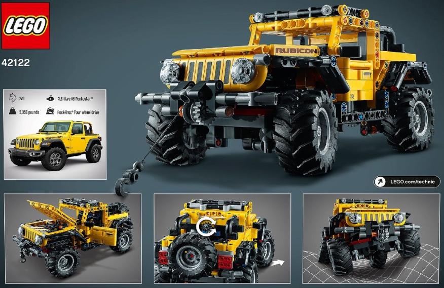 LEGO Technic 42122: Jeep Wrangler Rubicon