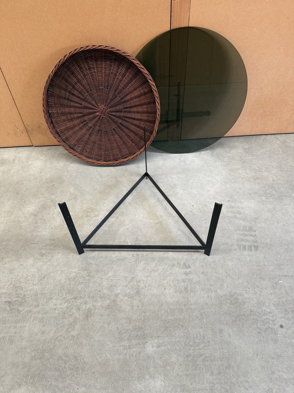 Vintage ronde salontafel Rohé Noordwolde