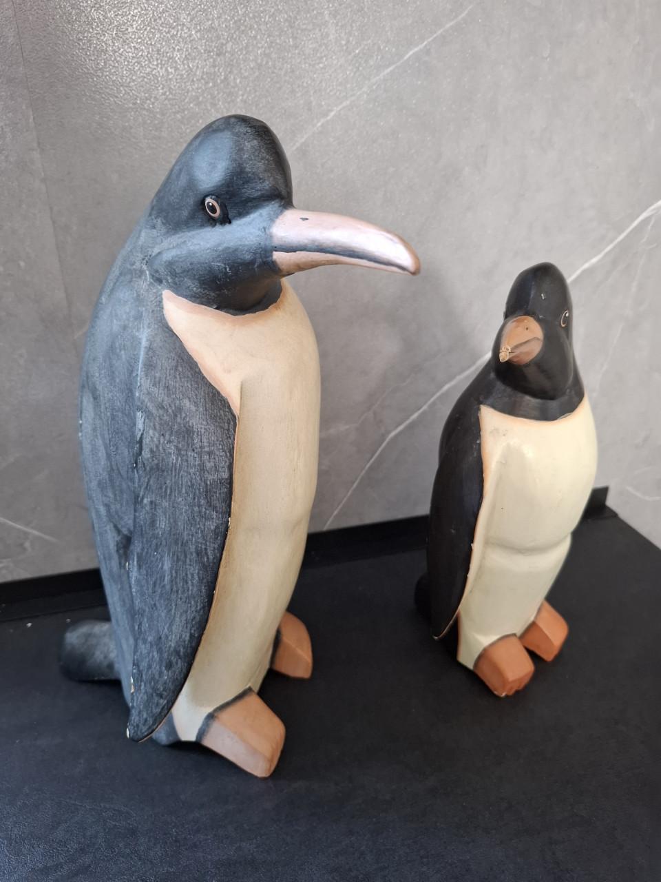 Set houten pinguïns