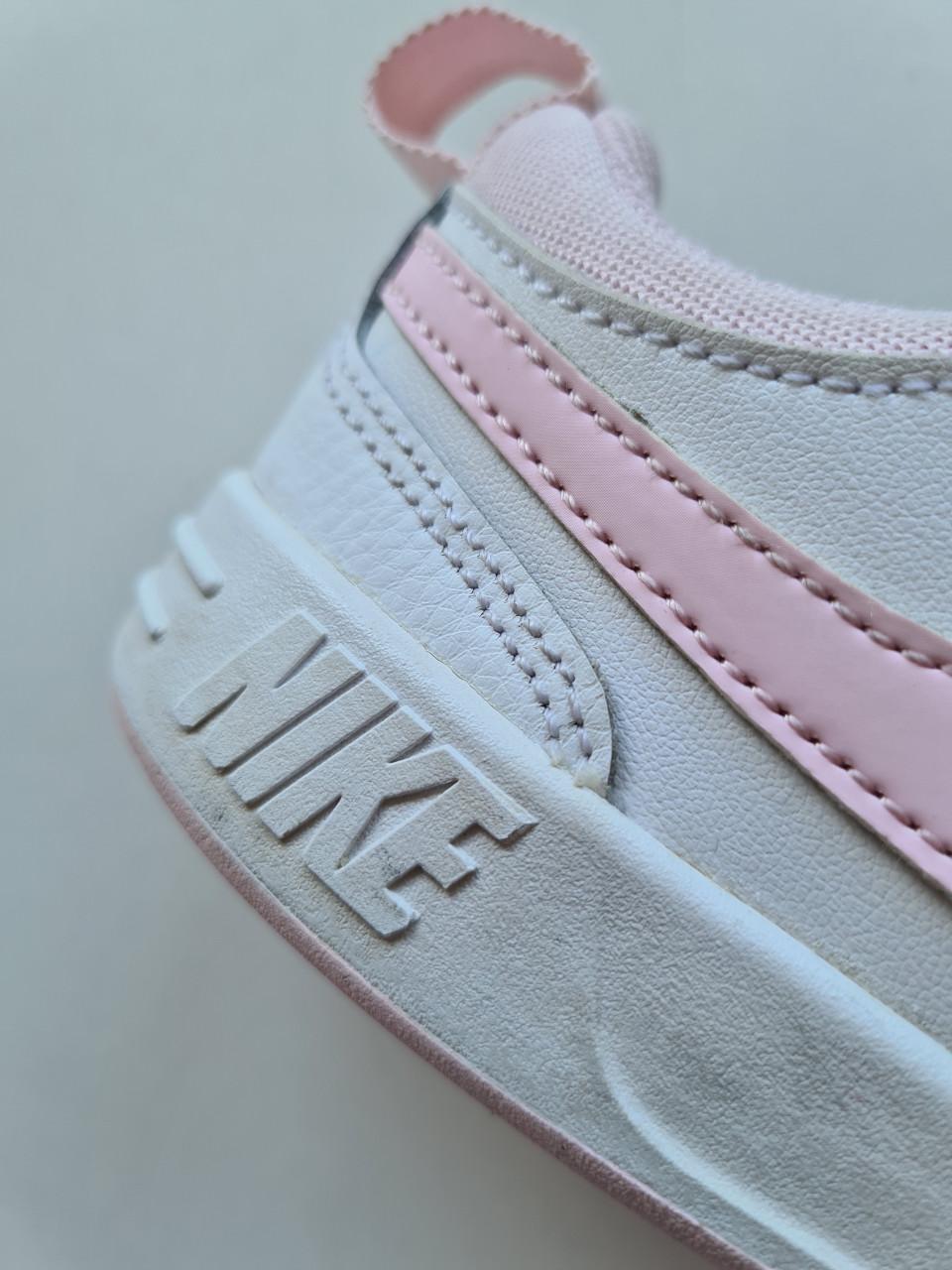 Nike witte met roze klittenband sneackers Maat 31