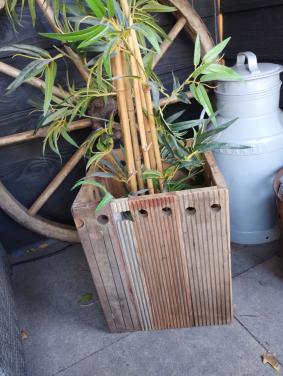 Houten plantenbak