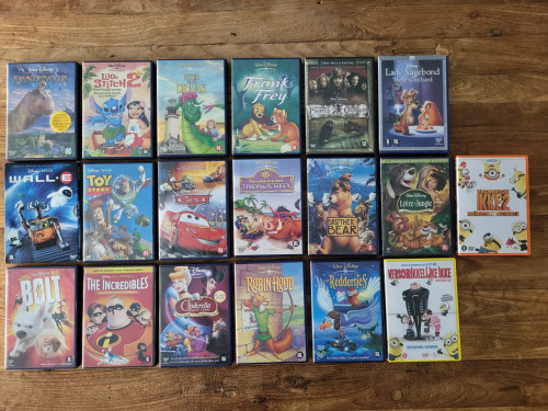 Diverse DVD's van Disney en Universal