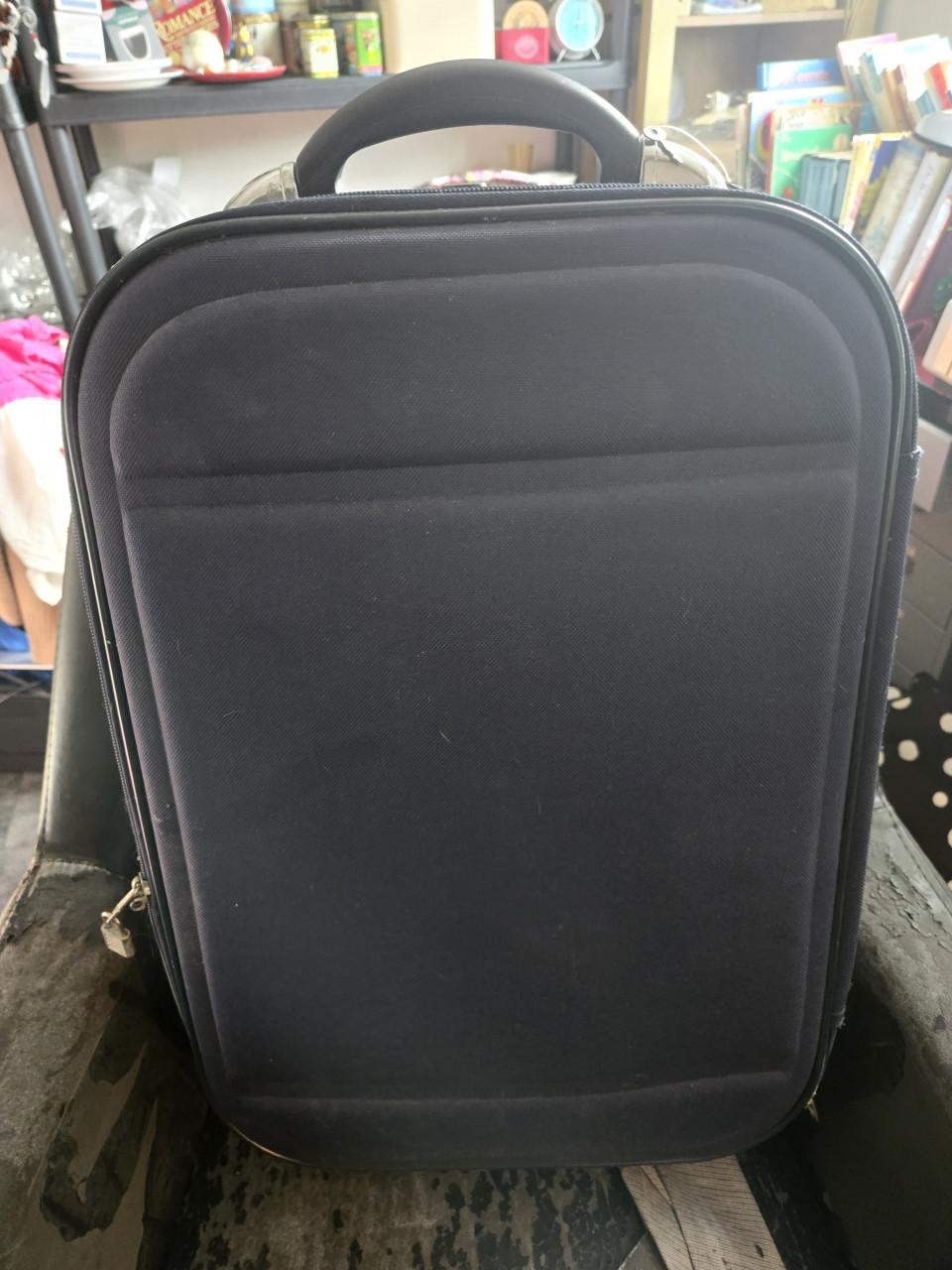 Trolley/koffer  L56xB36XD20 cm Donkerblauw