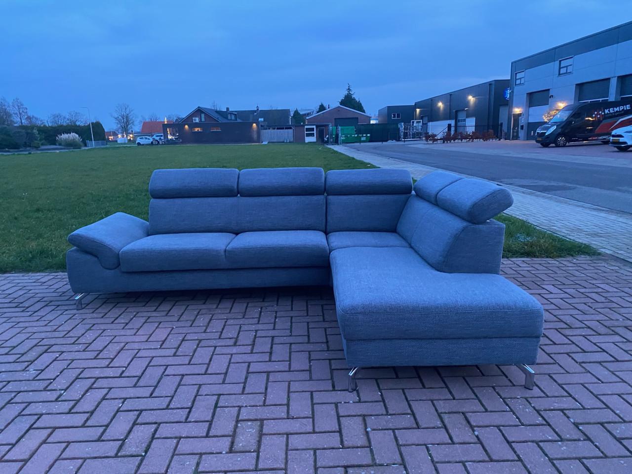 GRATIS LEVERING HEEL NL Montel Grijze Hoekbank