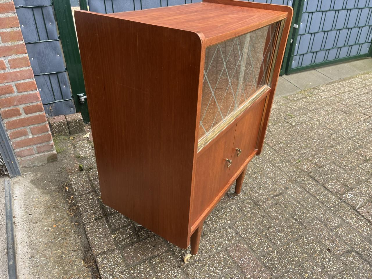 Vitrinekast Vintage mid-century