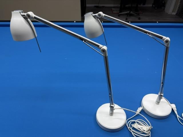 Set verstelbare led bureaulampen wit